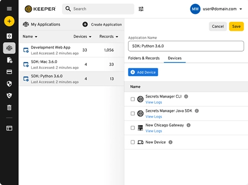 Keeper Security Secrets Management